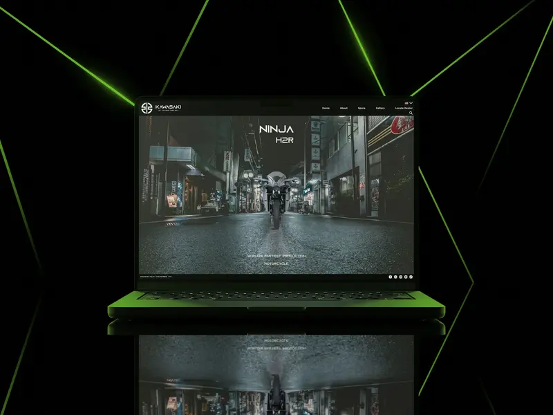 Kawasaki Ninja H2R – Web design project